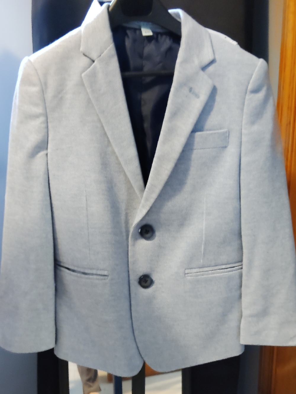 Boys Baby Denim Blue Two-Button Blazer 4/5 NEW $128
